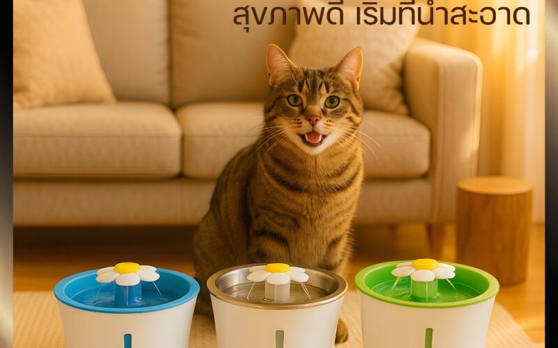 น้ำพุแมวสแตนเลสรุ่นไหนดี เทียบจากถัง ปั๊ม และงานล้าง