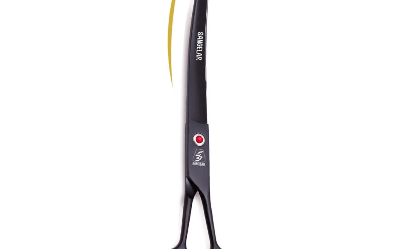 Sangelar 9-inch Straight/Curved Pet Grooming Shears